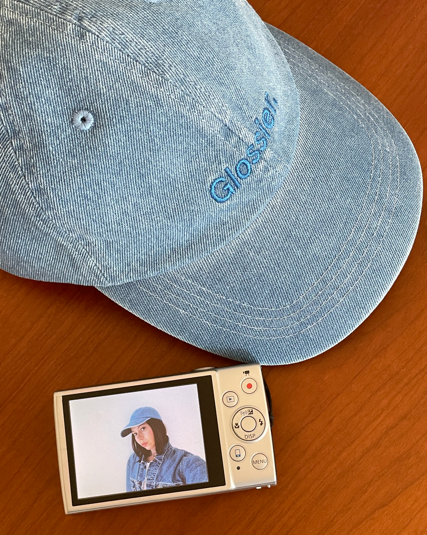 Glossier Classic Cap Blue Denim