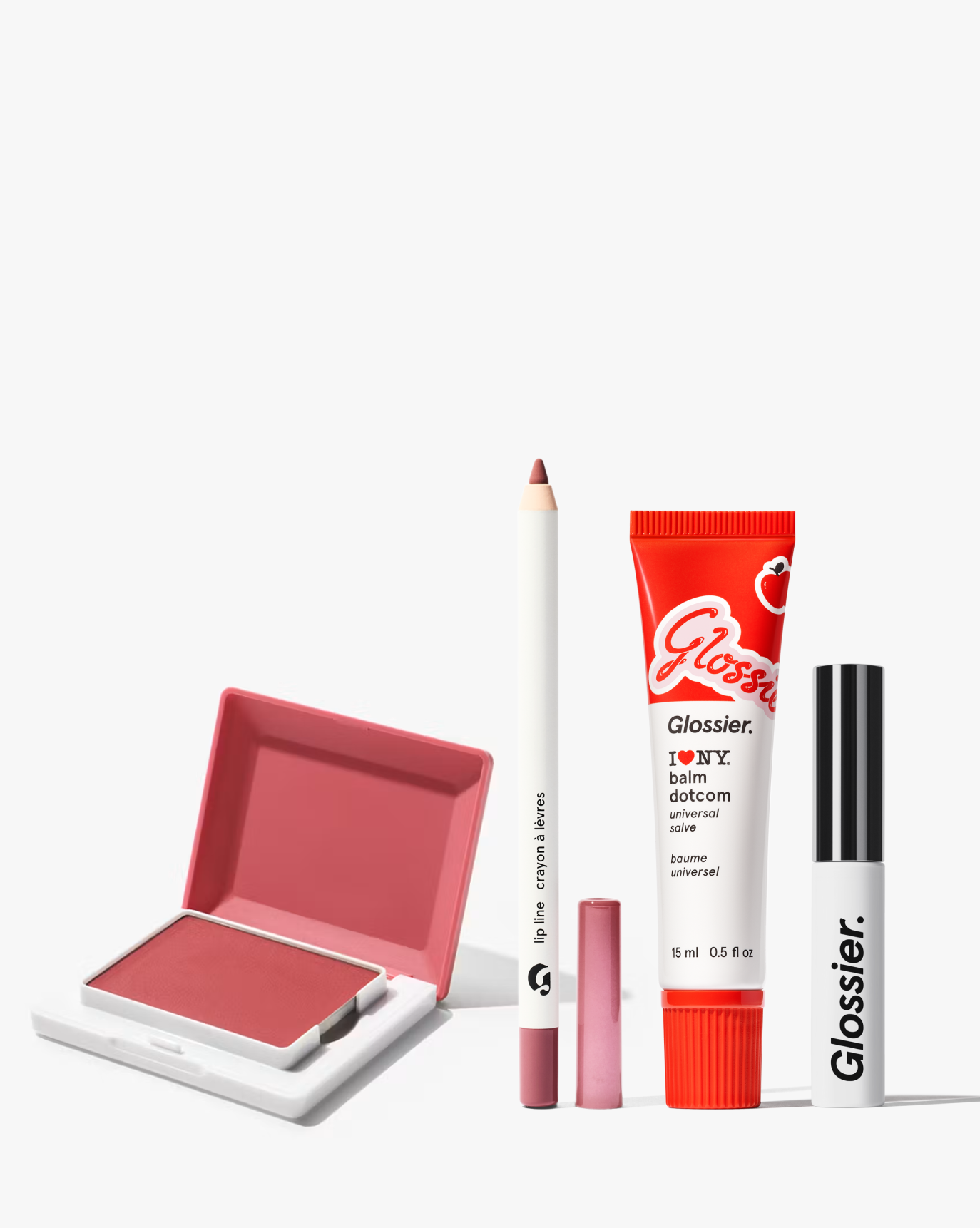 Glossier コスメセット リップ ハイライト チーク glossier-newyorkminute--set-