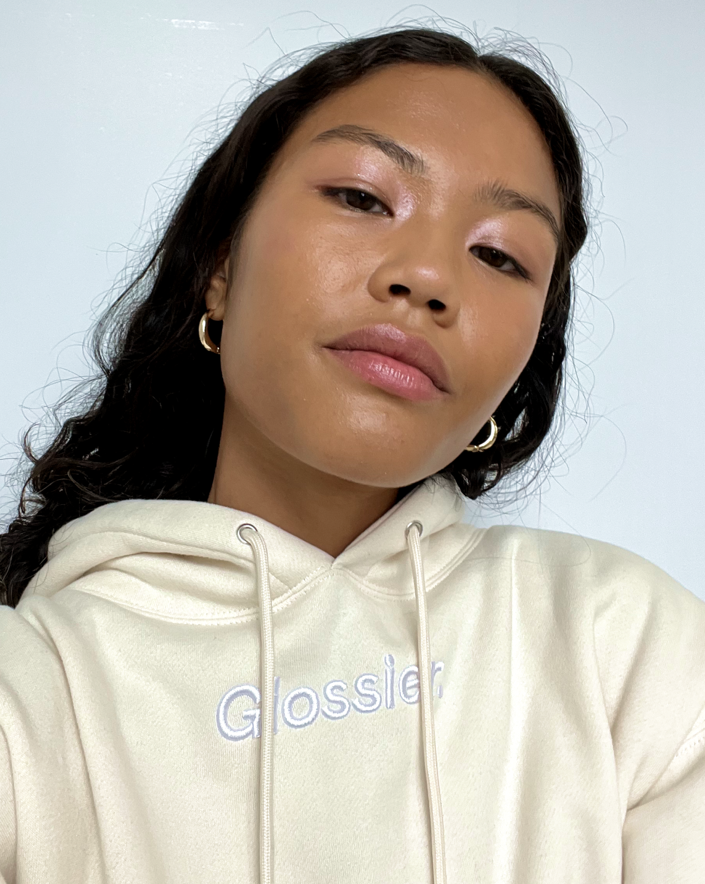 Glossier sales sweatshirt sizing