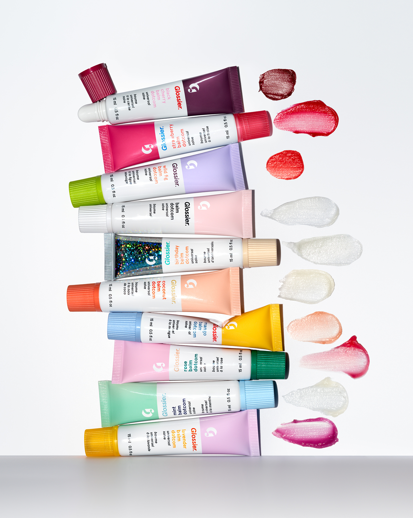 新品　Glossier balm dotcom 15ml グロッシア　4本セット Care Package – Glossier