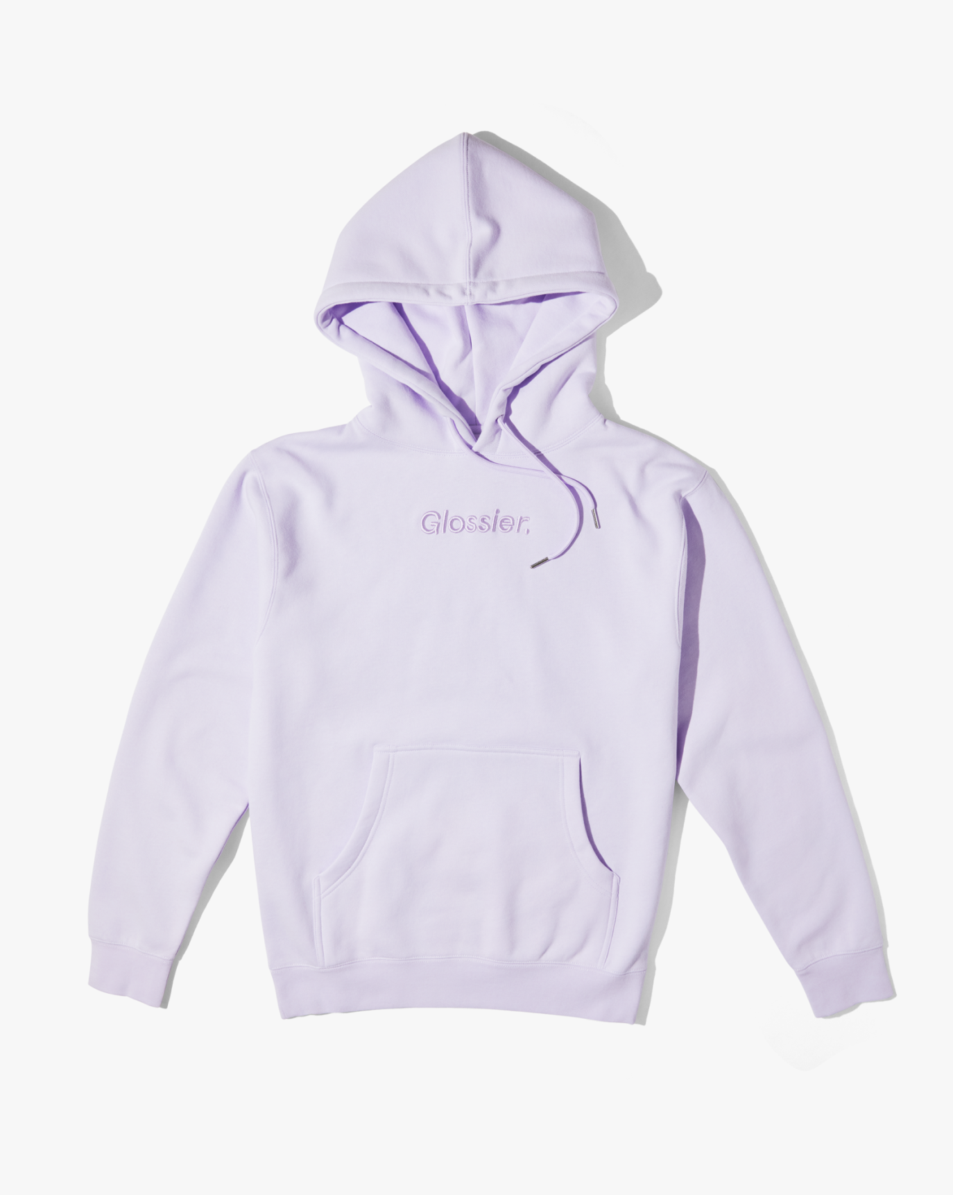 Embroidered Lavender Hoodie – Glossier