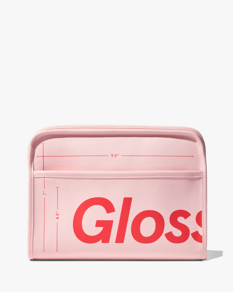organized makeup bag tips glossier